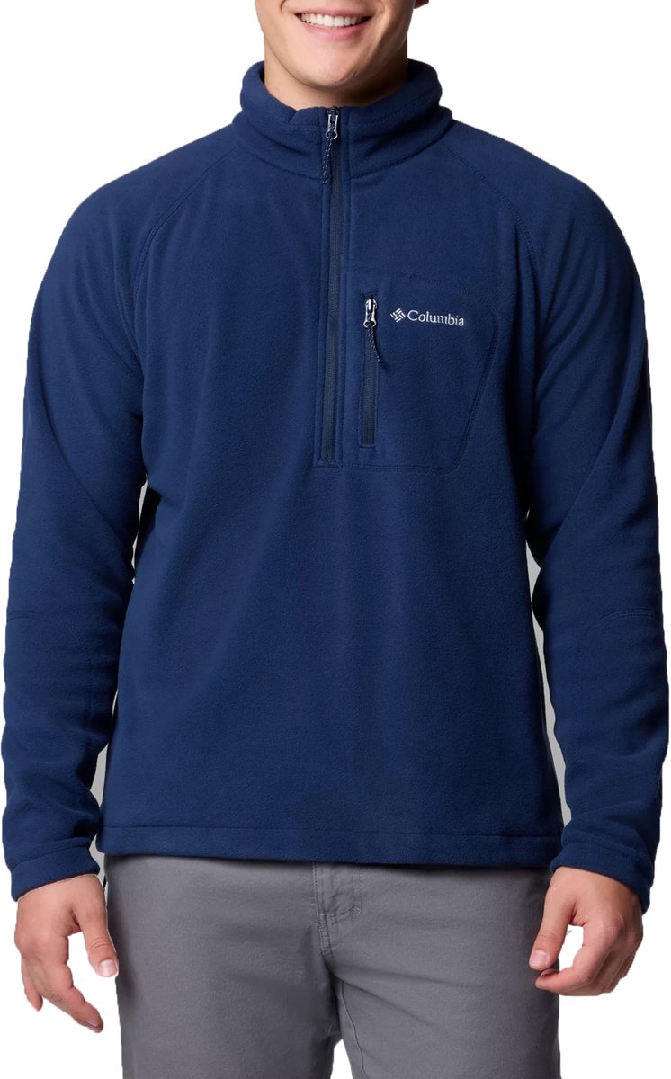 Columbia Basislaag herenshirt met lange mouwen en halve rits 1638571