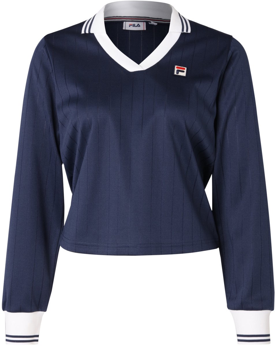 Fila Damen Longsleeve Lawe Longsleeve Polo FAW1009 Iris-S Zwart