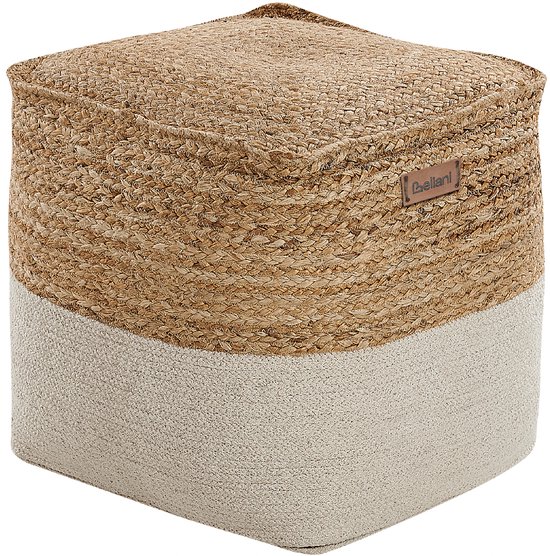 BELIANI KIRAMA - Poef - Lichtbeige - Katoen