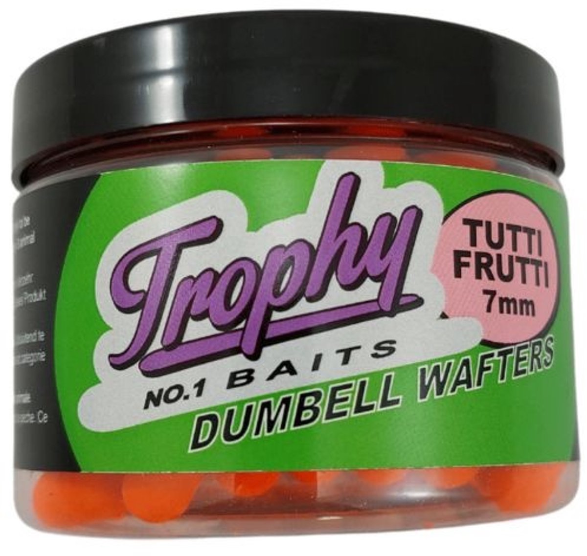 Trophy Baits Dumbell Wafters Tutti Frutti 7MM 70g - licht drijvend aas voor method feeder en witvistechnieken
