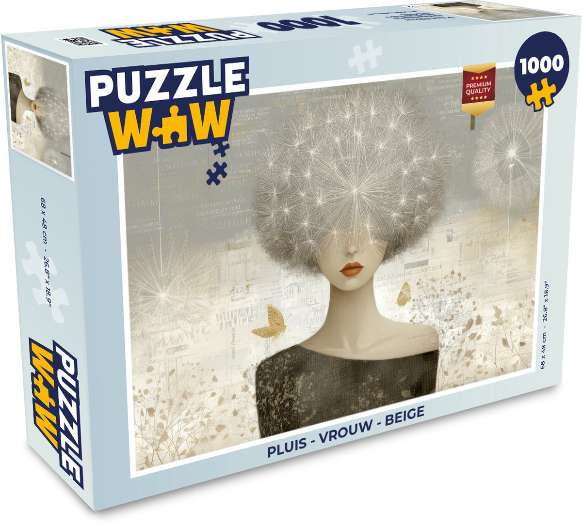 Pluis - Vrouw - Beige