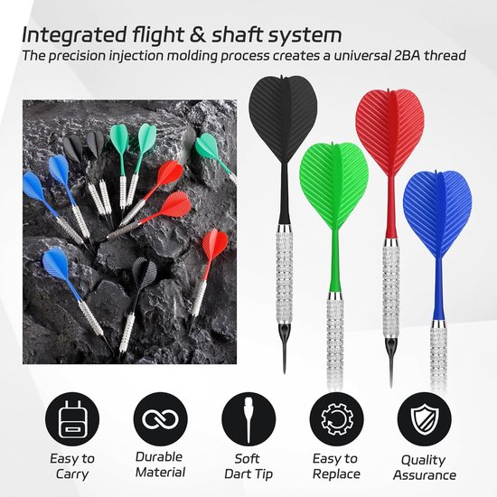 CyeeLife Dartpfeile mit kunststoffspitze,18 Stück Soft Darts Pfeile Set CyeeLife Dartpfeile mit kunststoffspitze,18 Stück Soft Darts Pfeile Set