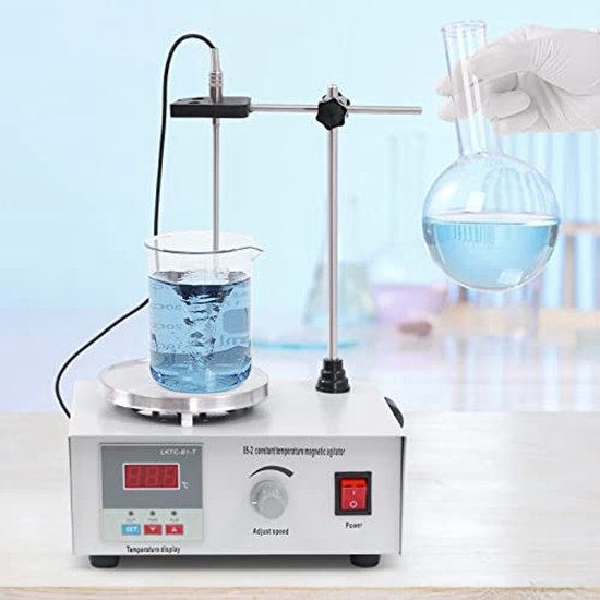 Homogenisator, Verwarmende magnetische roerder met digitaal display