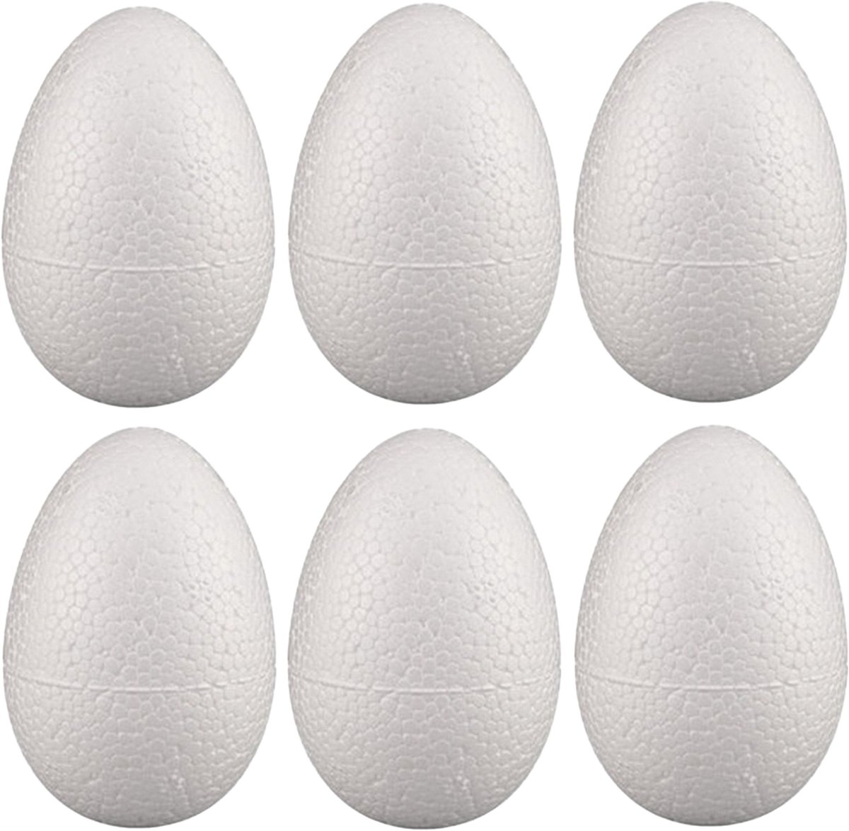 Piepschuim hobby vorm - 12x - ei - 6 cm - DIY knutsel figuren om te versieren - paasei