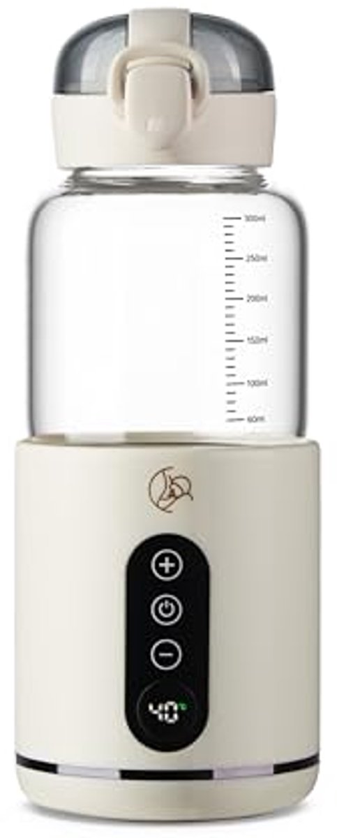 Draagbare Draadloze Flessenwarmer voor Babyvoeding en Moedermelk - Snel Opwarmen in 8 Minuten, Ideaal voor Reizen, Auto en Vliegtuig