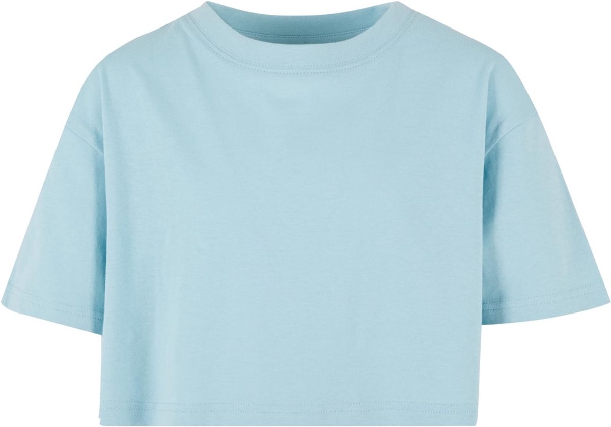 Urban Classics Short Kimono Crop top Kids 134/140 Blauw