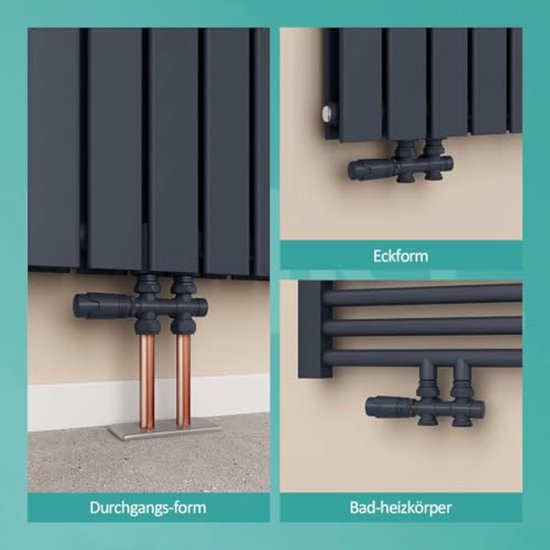 Ventiel Radiator Multiblock Radiator Ventiel Met Thermostaat - Hoek- en Doorgangsvorm ...