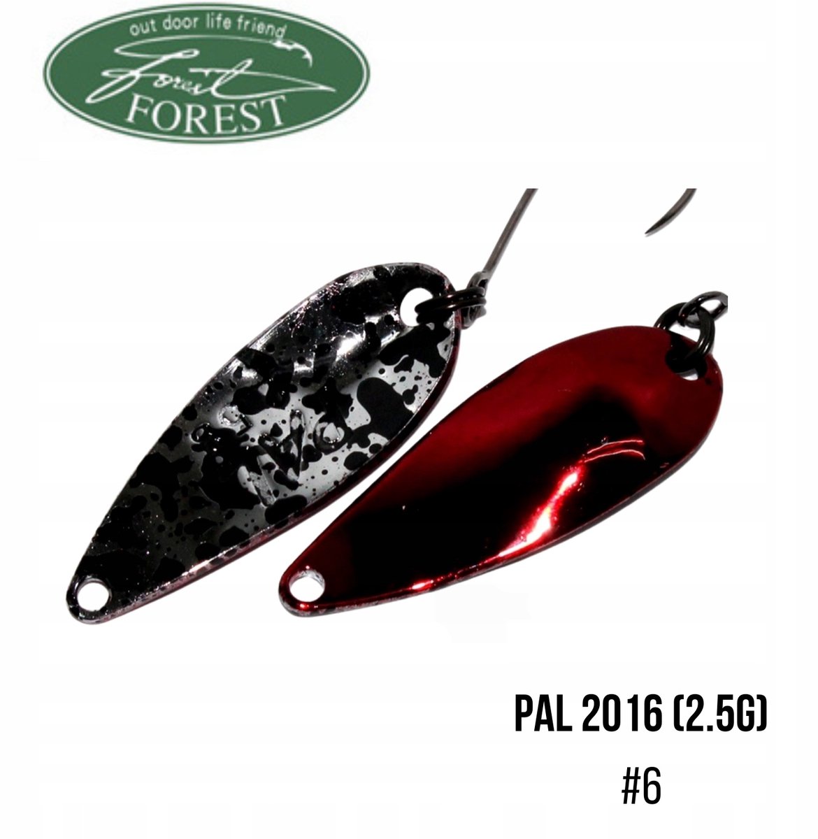 Forest PAL #6 Flash Red Wobbler 2.5g - Precisie voor selectieve vangsten