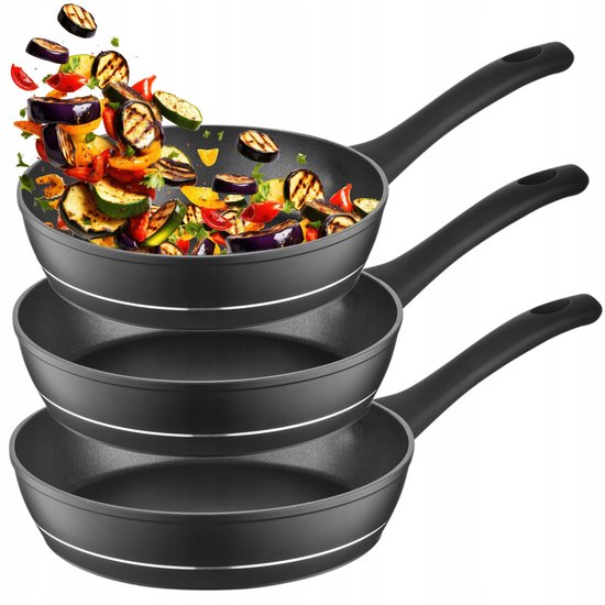 Magefesa - Hita pannenset 16/18/20/24cm roestvrij staal met set van 3