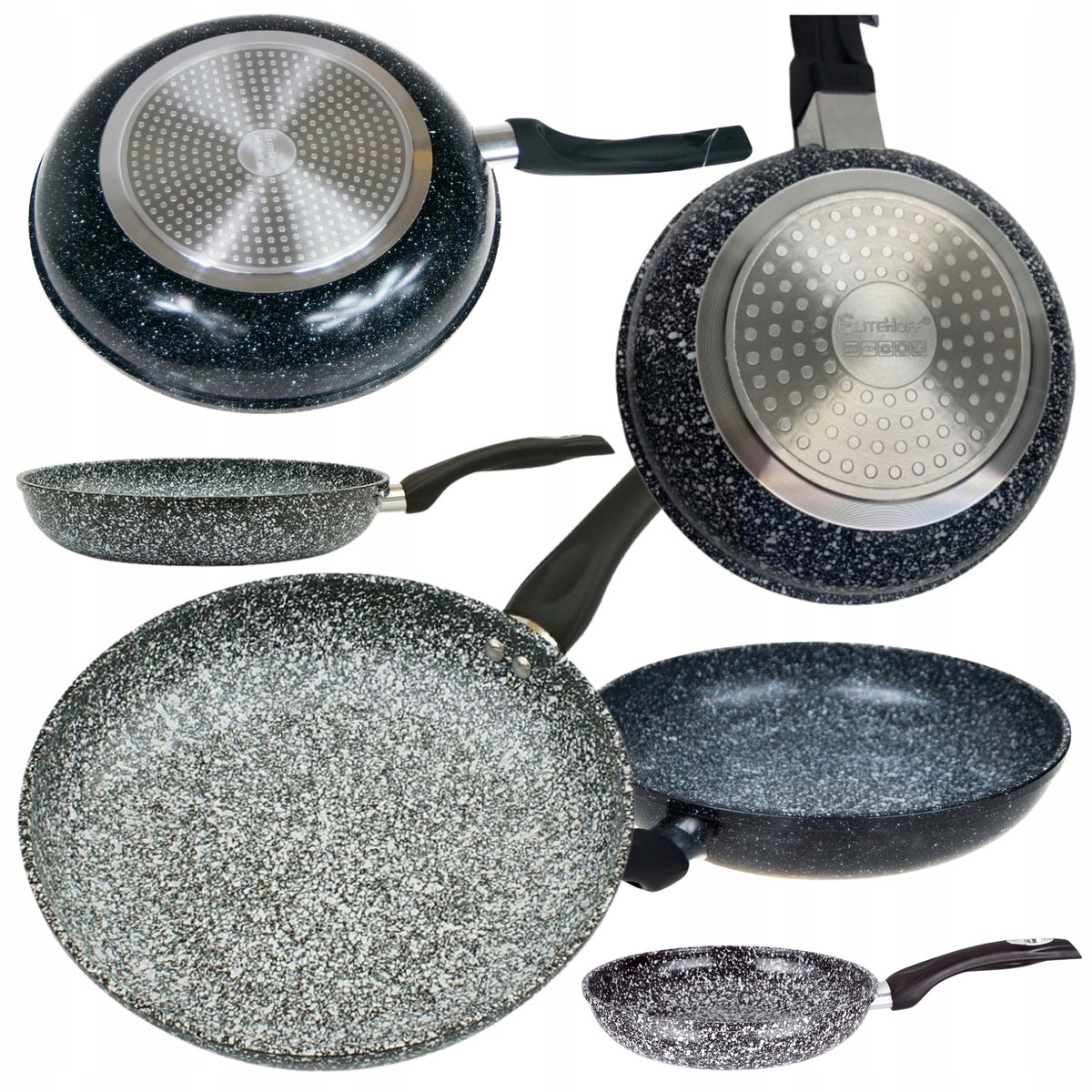 Traditionele Pan 30cm Marmere Coating - Gas & Inductie