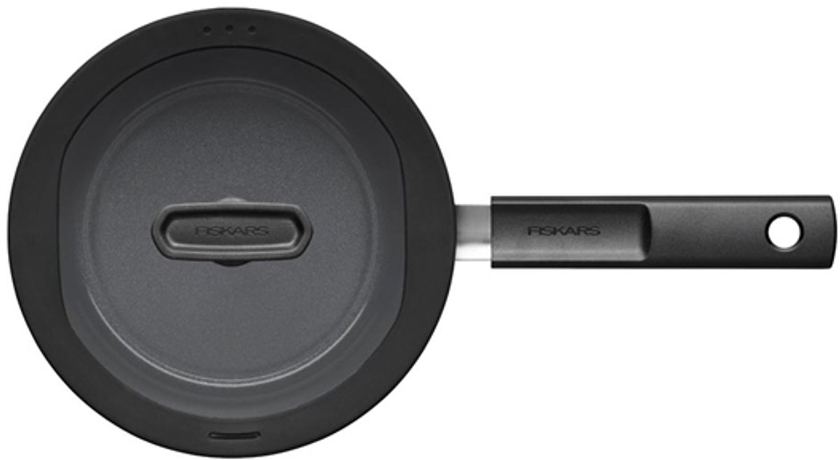 Fiskars Hard Face steelpan met deksel, 2,5L, 18cm