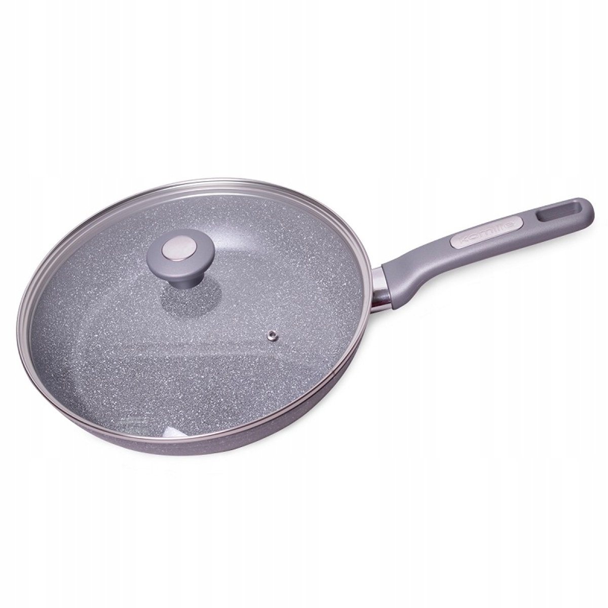 Granitine Koekenpan 28cm met Deksel - Geschikt voor Inductie