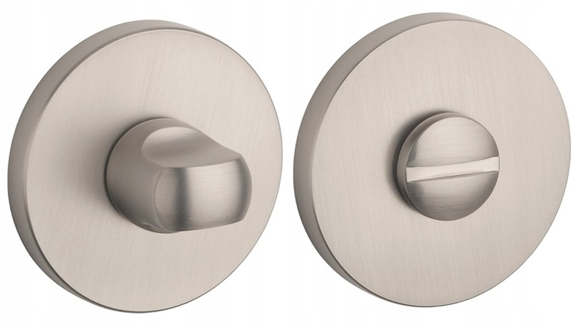 Ronde WC-rozet Nikkel Slank 7 mm APRILE - Badkamerdeurbeslag