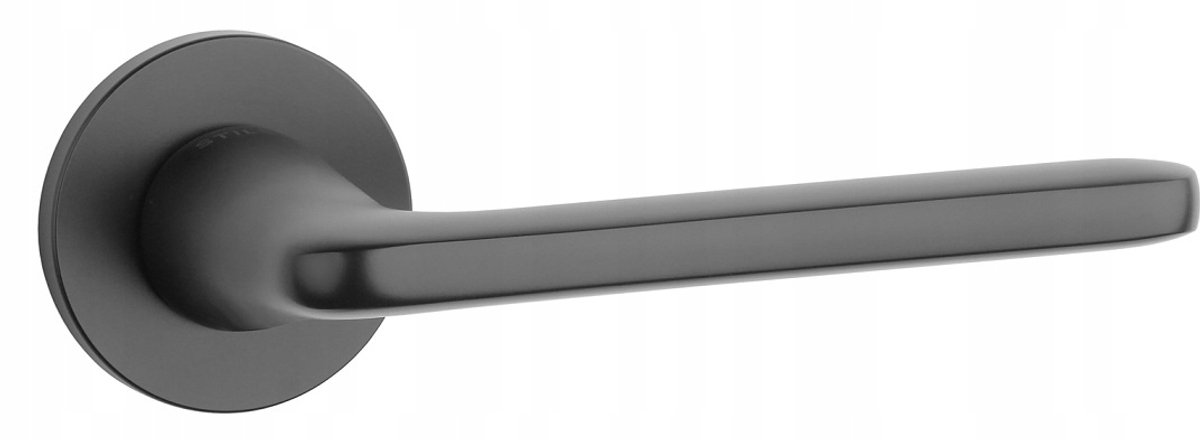 UTA Slim Deurkruk Zwart Mat Rond Rozet 7mm - Stijlvol Design