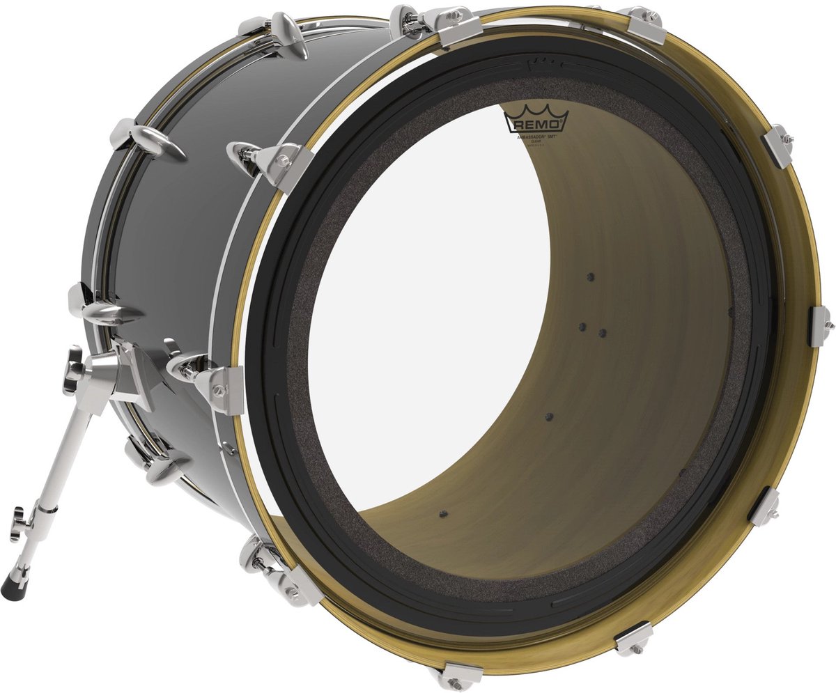 Remo #BR-1320-00-SMT Ambassador SMT Clear Bass Drum-Head 20" - Tom vel