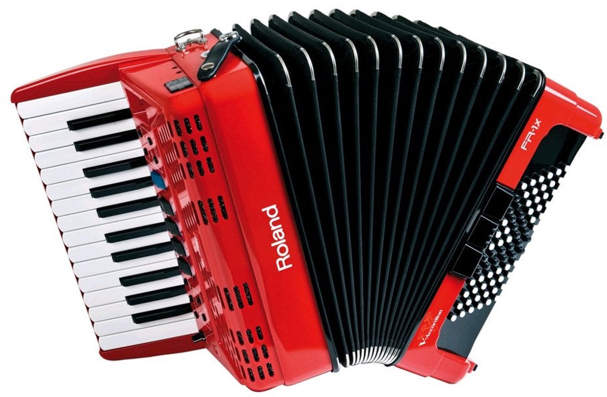 Roland FR-1x rood V-Piano-accordeon - elektronische accordeon