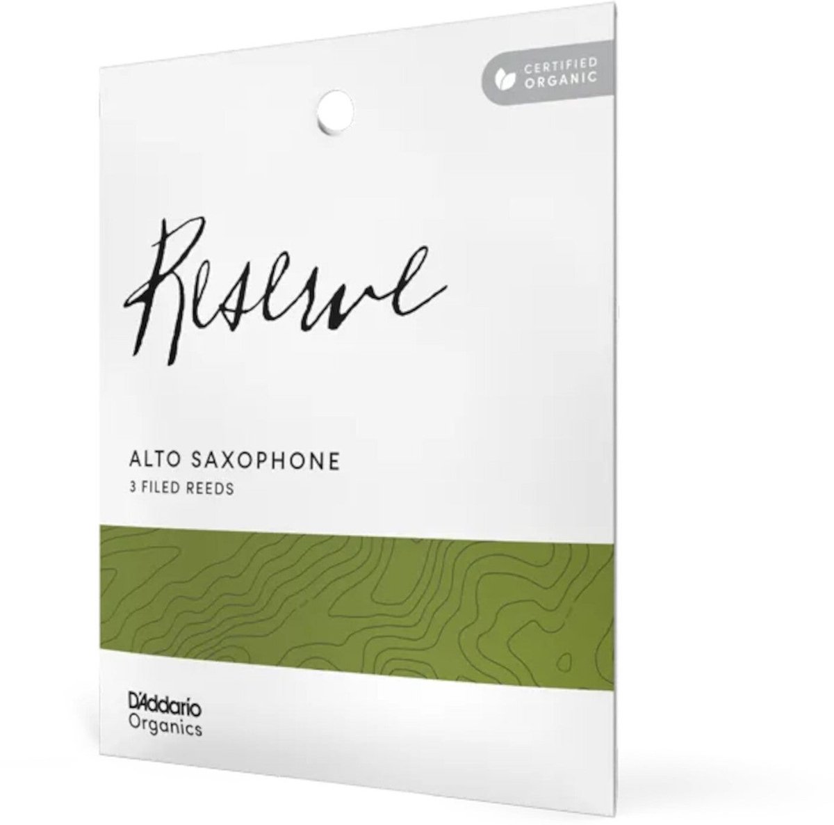 D'Addario Woodwinds ODJR03305 Organic Reserve altsaxofoonrieten, 3.0 +, 3-pack