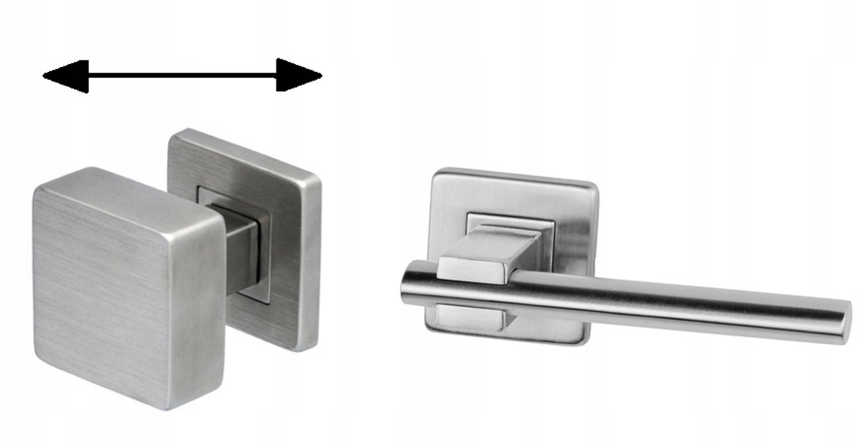 VDS R9 OVALIX Deurkruk Vast Rechts INOX Roestvrij Staal