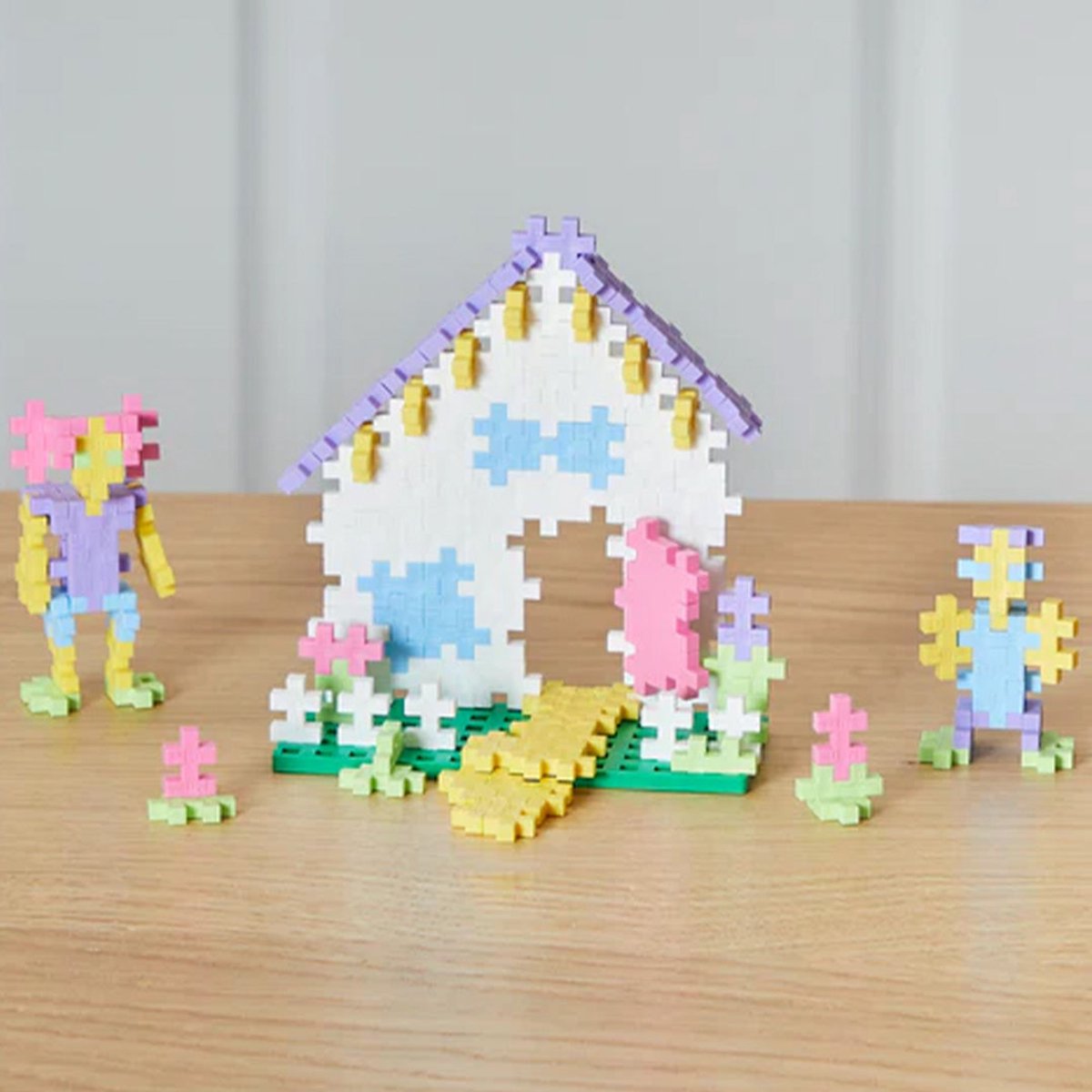 Plus-Plus Basic Pastel Paars 600 delige bouwset - 3312 - Bouwspeelgoed - Constructiespeelgoed - Set met bouwstenen - Vanaf 5 jaar — afbeelding 24
