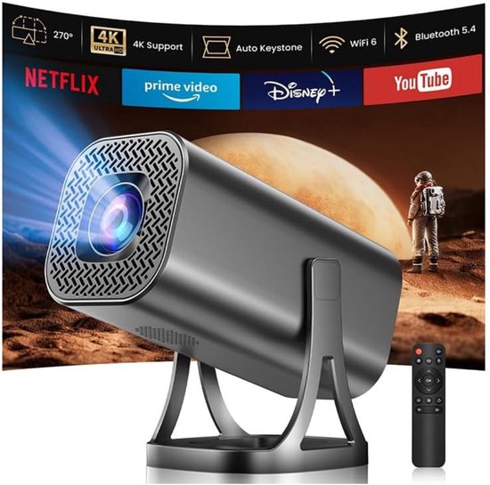 Thuys – Mini Beamer – Projector Met Wifi Bluetooth