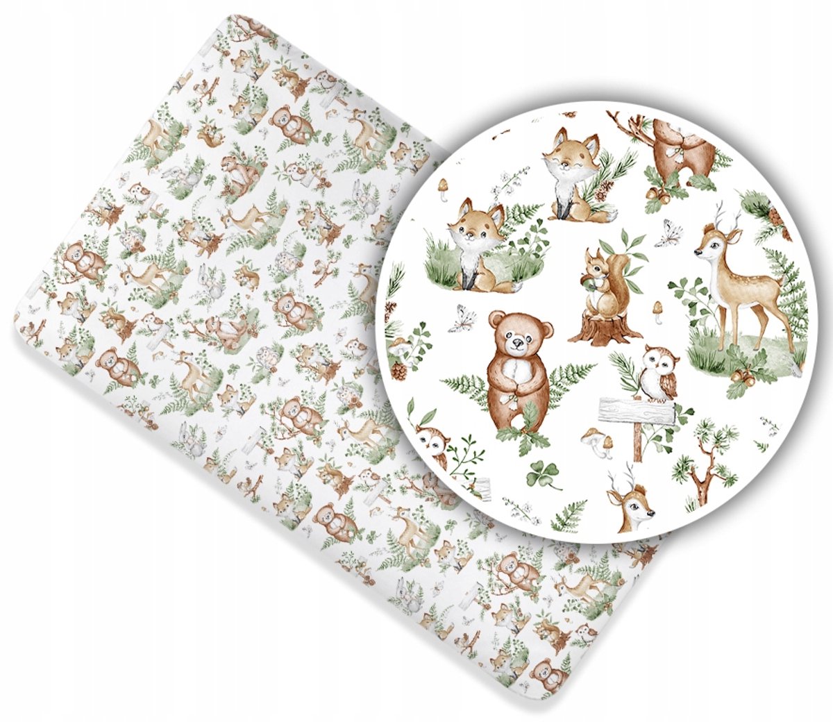 Hoeslaken Katoen Kinderbedje 120x60cm - Diverse Patronen