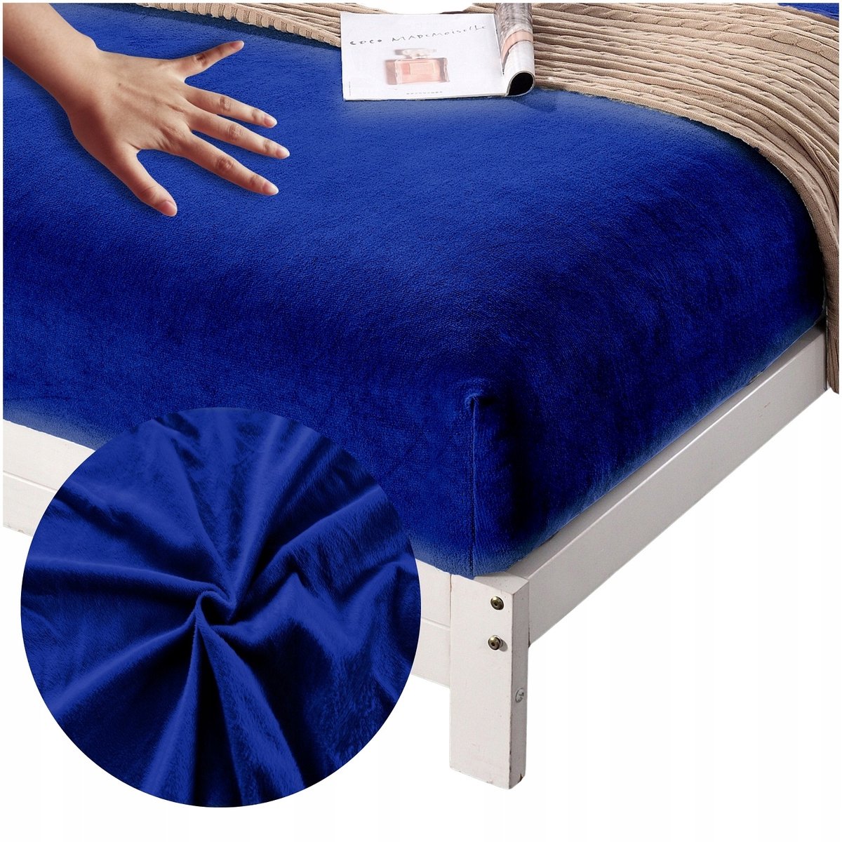 Zacht Pluche Hoeslaken Microvezel 220x200cm met Elastiek