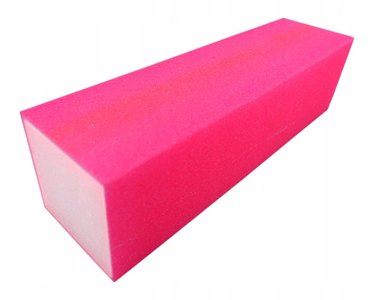 Neon Roze 4-zijdige Polijstblok voor Nagelstyling