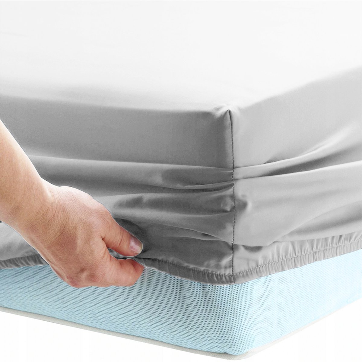 Jersey Hoeslaken 60x120cm met Elastiek - 100% Katoen