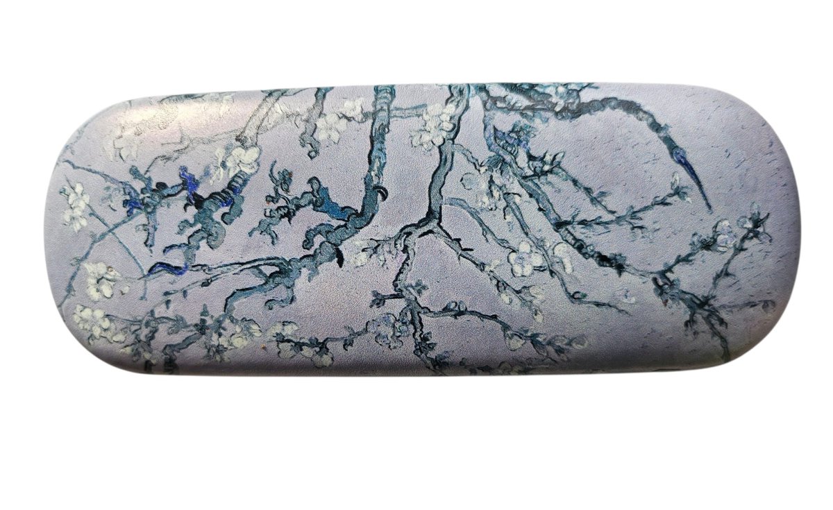 Brillenkoker Amandelbloessem lila Vincent van Gogh 16x3.8x6cm