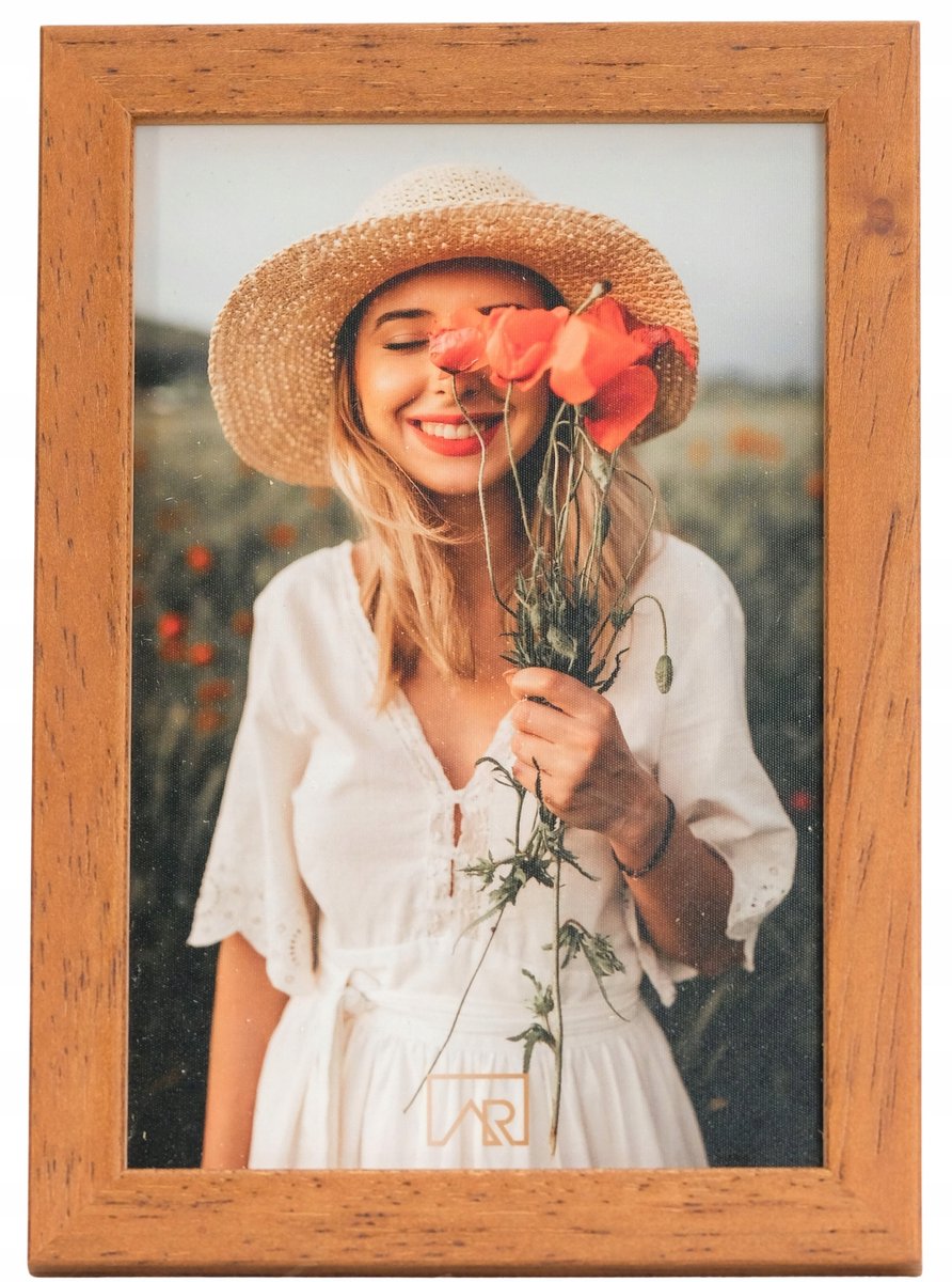 Houten fotolijst PINA 21x29,7 cm - Honingbruin, ECO
