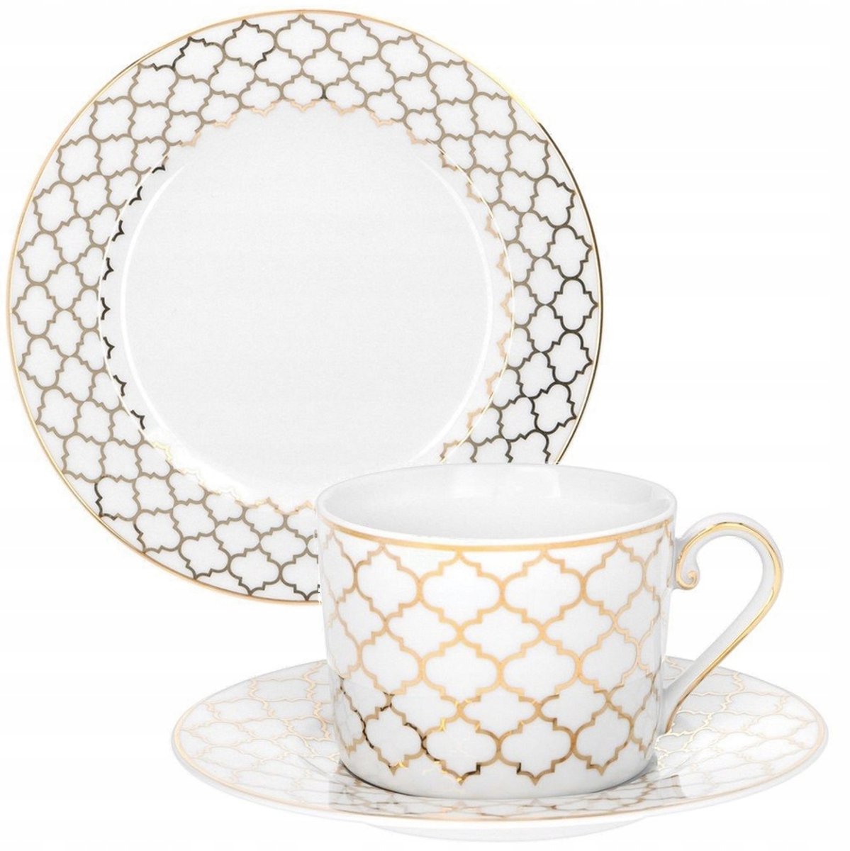 Ćmielów Jenny G527 Koffieservies voor 1 Persoon - 3 Delig
