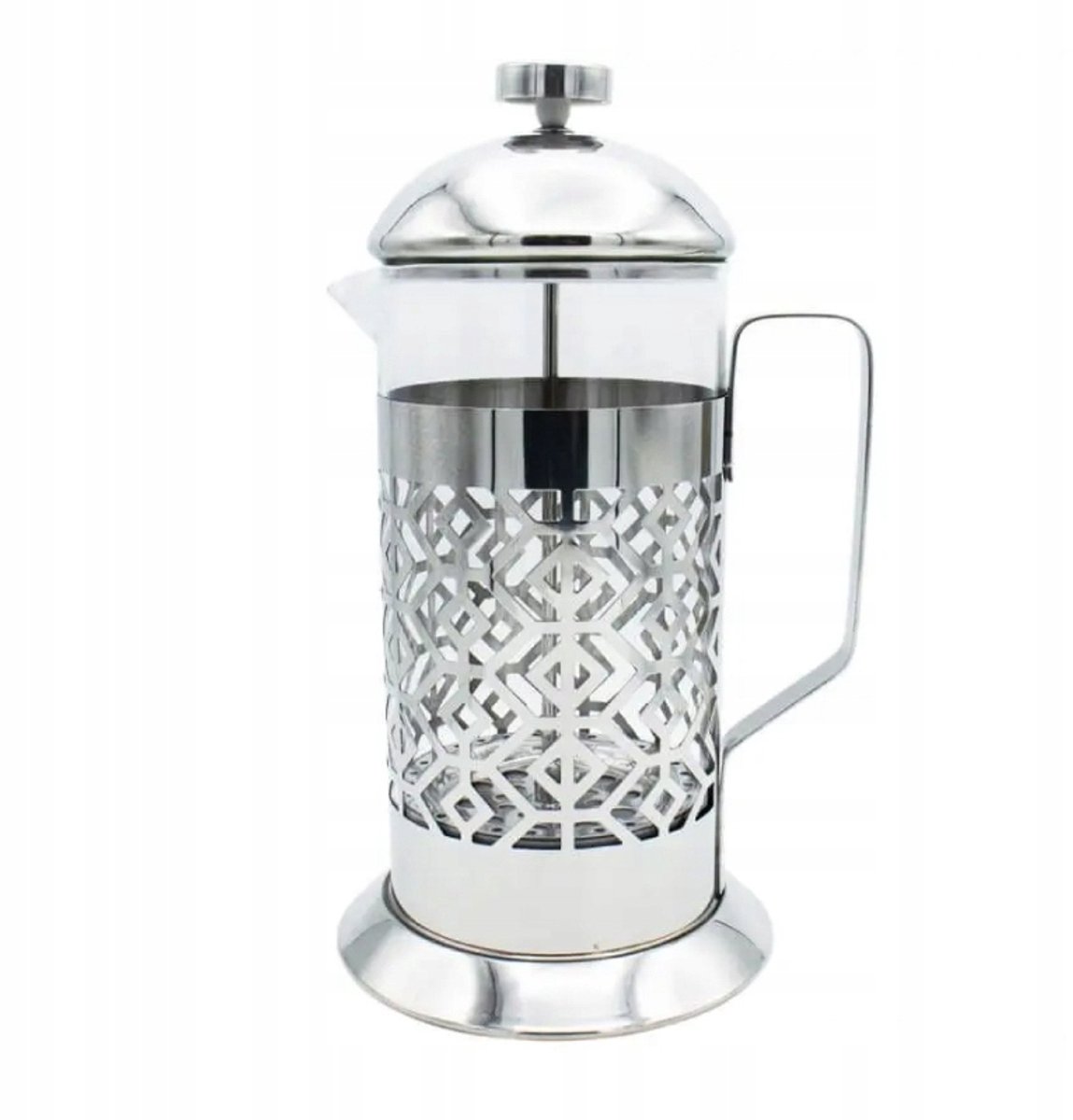 Kamille French Press Koffie & Theepot 1L - Glas & RVS