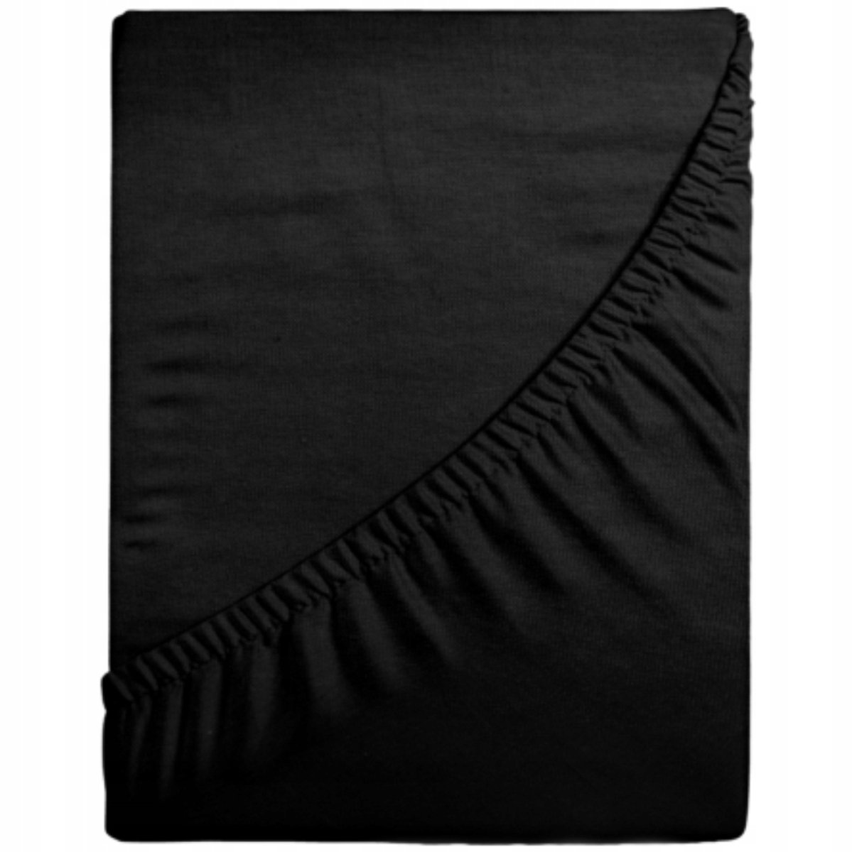 Jersey Hoeslaken 90x200cm - 100% Katoen, Zwart, Nederlands Product