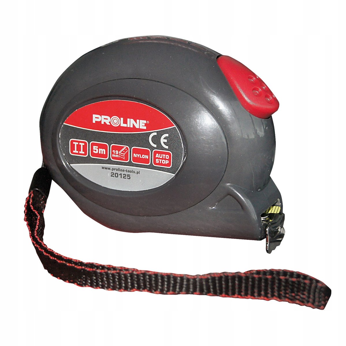 Proline Rolbandmaat 3-8m Nylon AutoStop CE Klasse II