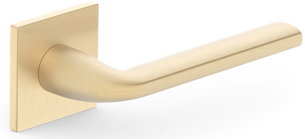 Deurkruk Bella Q Slim Messing Mat - Metal-Bud ZBEKSMS