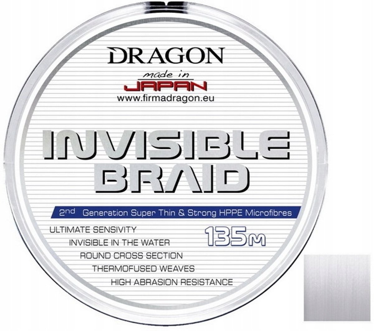 Dragon Invisible Clear Mamoi Visdraad 135m 0.08mm - Bijna Onzichtbaar