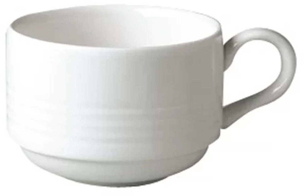 RAK RONDO Lage Beker 230 ml Stapelbaar - Elegante porseleinen mok