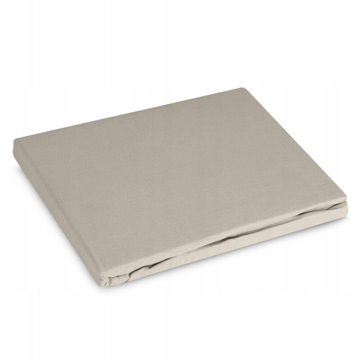 Hoeslaken Katoen Basic 160x200cm - Beige, 30cm Hoogte