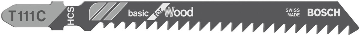 Bosch - Decoupeerzaagblad T 111 C Basic for Wood - 100 stuks