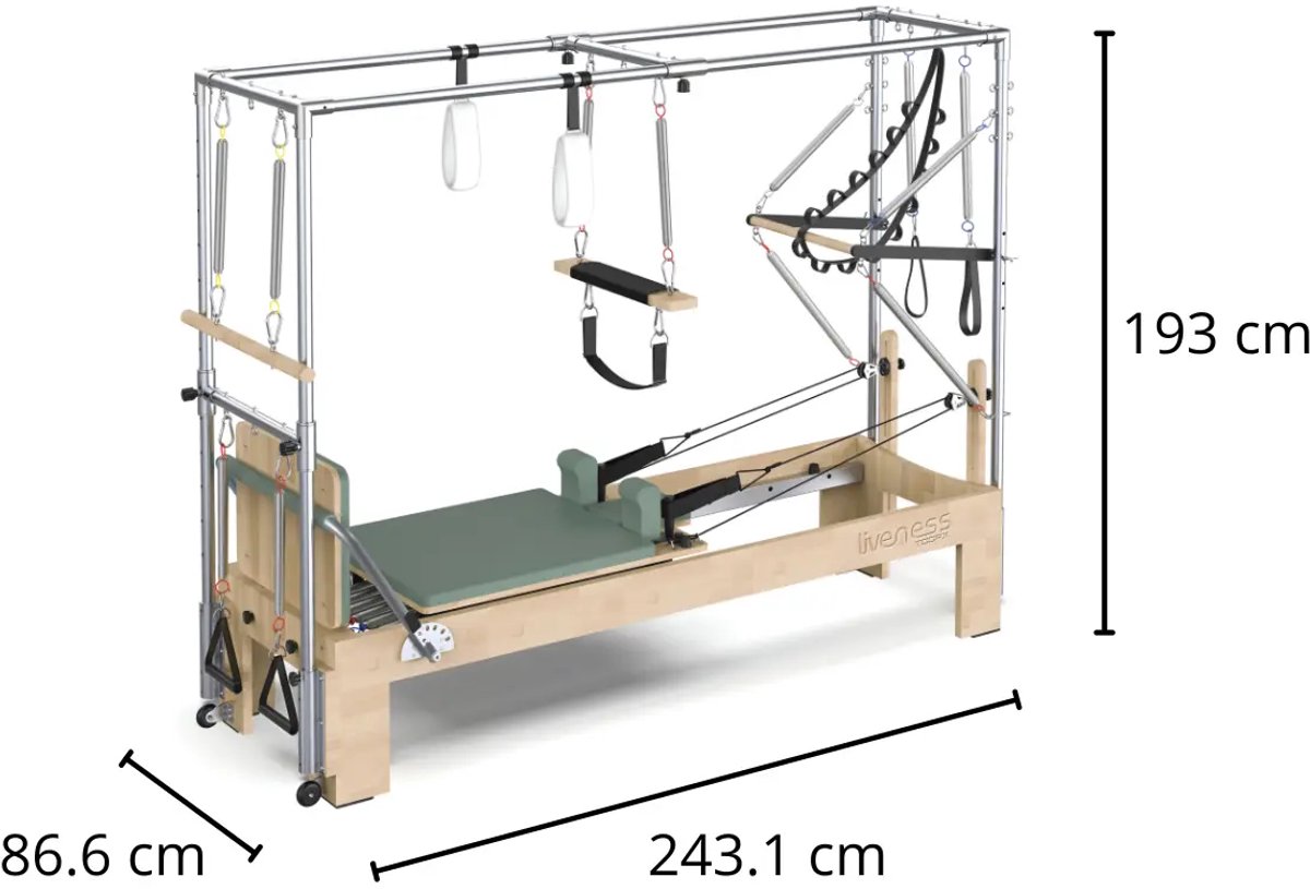 Liveness Cadillac Reformer PTX 6000 Eikenhout - afbeelding 2