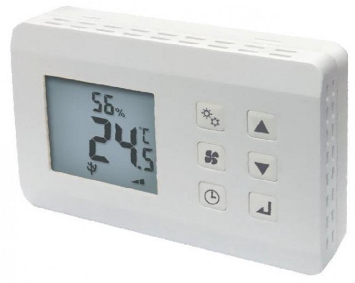 hygrostaat en thermostaat met fan aansturing, opbouw, 230V 2HEAT Optima DHT
