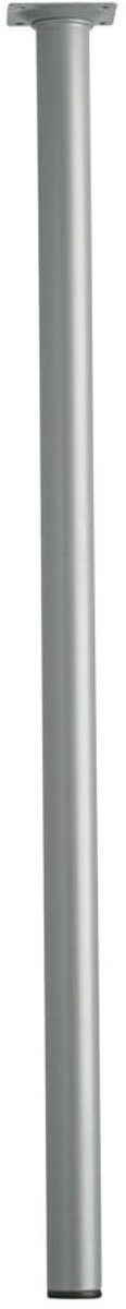 Stalen meubelpoot grijs rond ø 3 cm en hoogte 70 cm - Set van 4 stuks