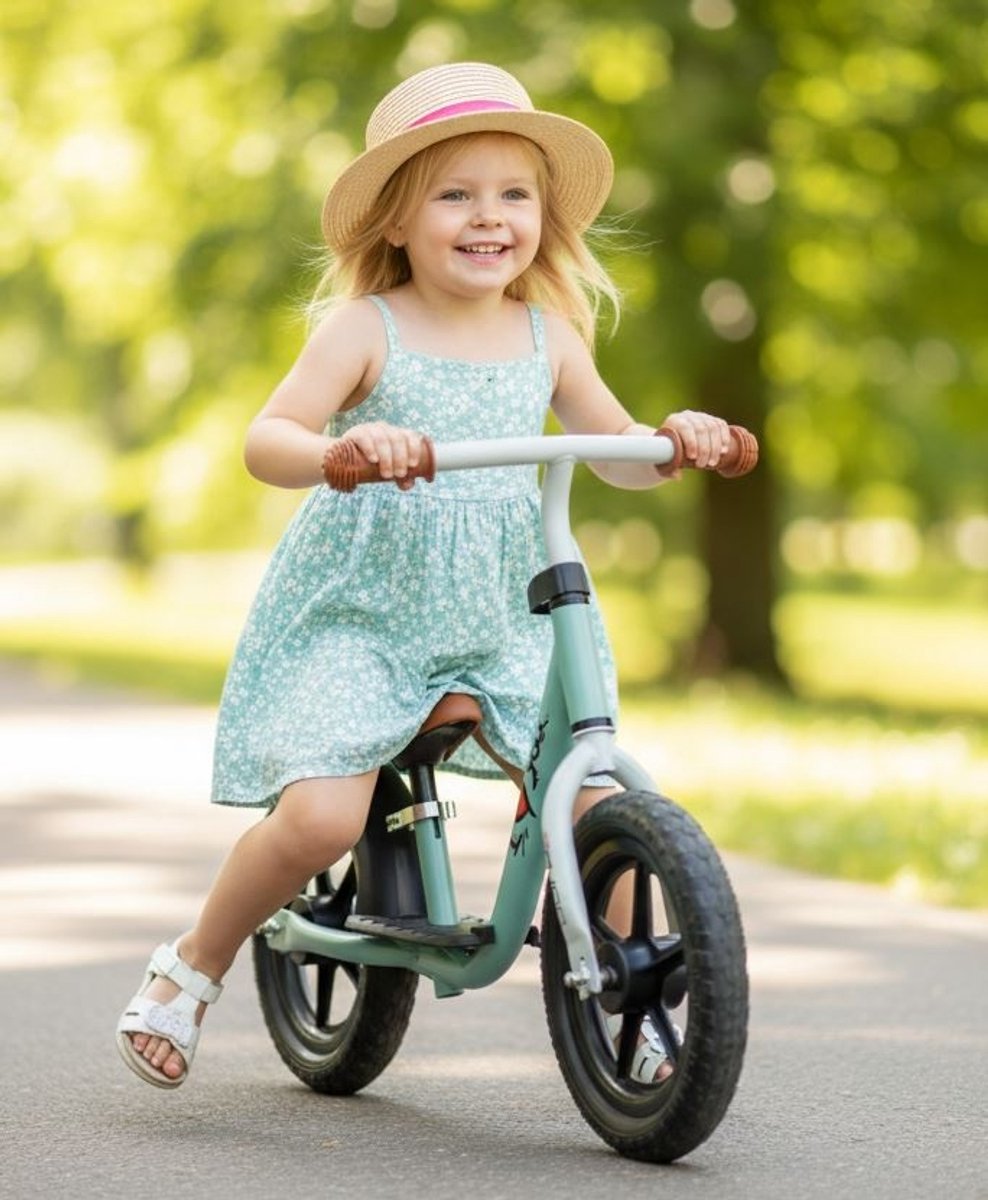 Sajan Loopfiets Sweetie - Jongens en Meisjes - 2 Jaar - Buitenspeelgoed - Olijfgroen
