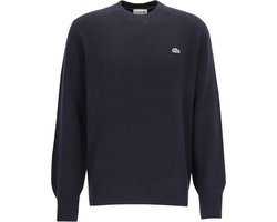 Lacoste herentrui wol - O-hals - navy blauw