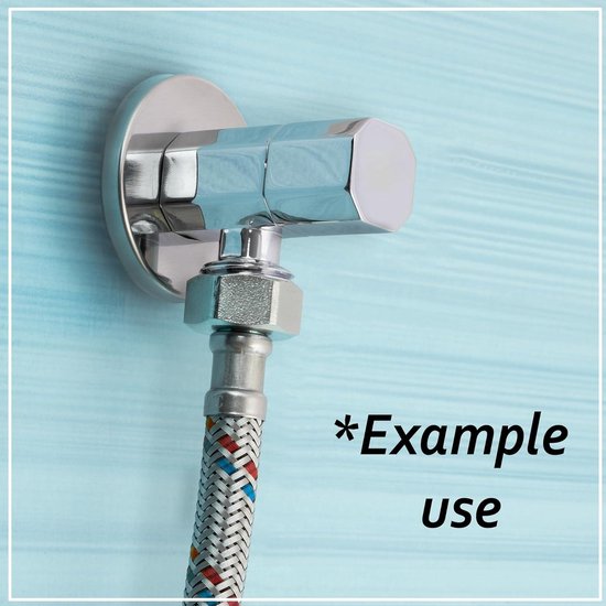 40 cm 1/2 x 1/2 Inch BSP Zwart Nylon Gevlochten Flexibele Kraan Flush Valve Slang