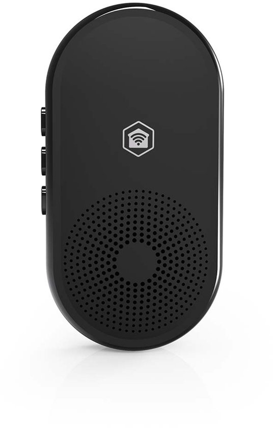Nedis SmartLife Gong - RF, frequentie 433 MHz - Accessoire voor: WIFICDP11BK / WIFICDP21BK / WIFICDP31BK - Netvoeding - 55 melodieën - 110 - 240 V AC 50/60 Hz - Instelbaar volume - Zwart