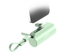 Rixus RXPB98G Mini Click-On Powerbank USB-C 5000mAh Green