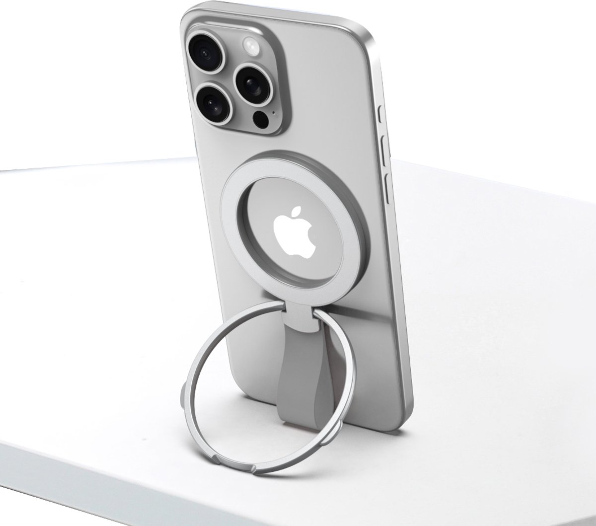 Rixus RXPH20S Mobile Phone Holder With MagSafe Silver