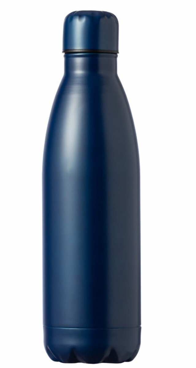 RVS waterfles/drinkfles kleur blauw - met schroefdop - 790 ml - Sportfles - Bidon