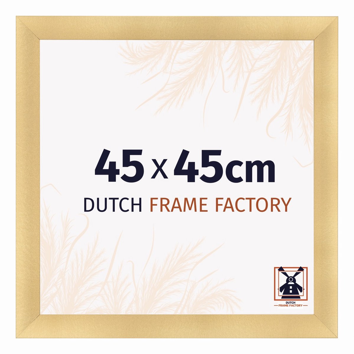 Dutch Frame Factory Fotolijst 45x45 cm - MDF - Goud Mat - Praag